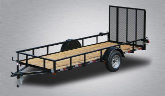 Model B Single Axle General Duty utility trailer PA